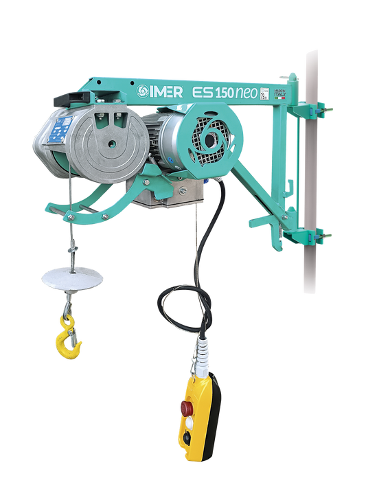 Builders Hoist 150KG | IMER ES150 NEO 110V | High Capacity 30M Wire Rope - CLM Construction Supplies Ltd