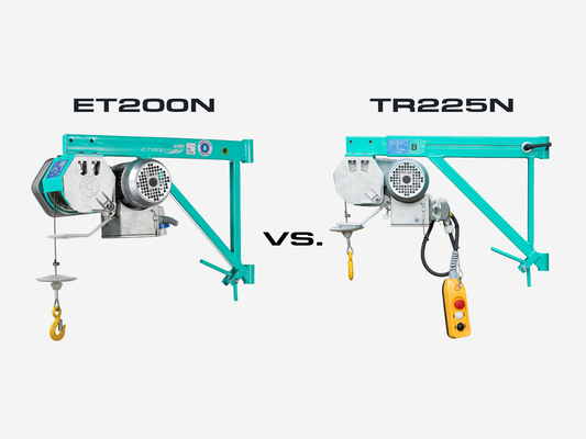 ET200N vs TR225N – Which IMER Scaffold Hoist is Right for You?