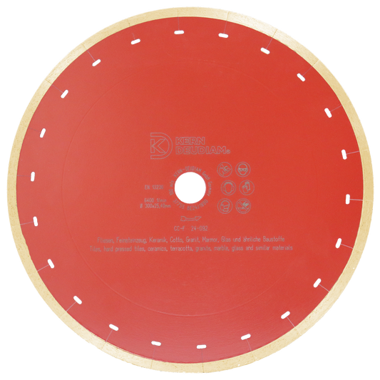 Continuous Rim CC-F Diamond Blade | Kern-Deudiam | 115mm - 350mm - CLM Construction Supplies Ltd