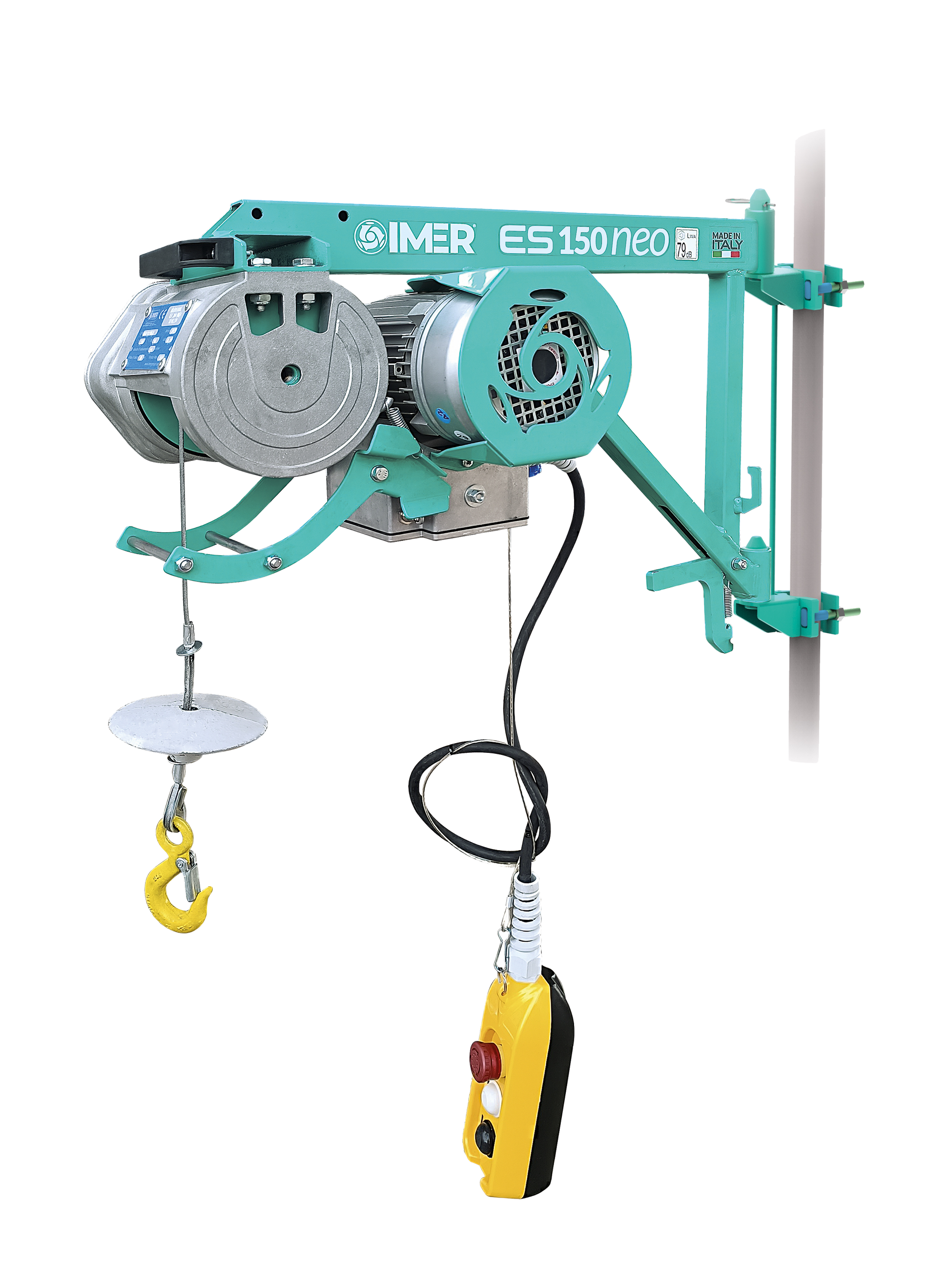 Builders Hoist 150KG | IMER ES150 NEO 110V | High Capacity 30M Wire Rope - CLM Construction Supplies Ltd