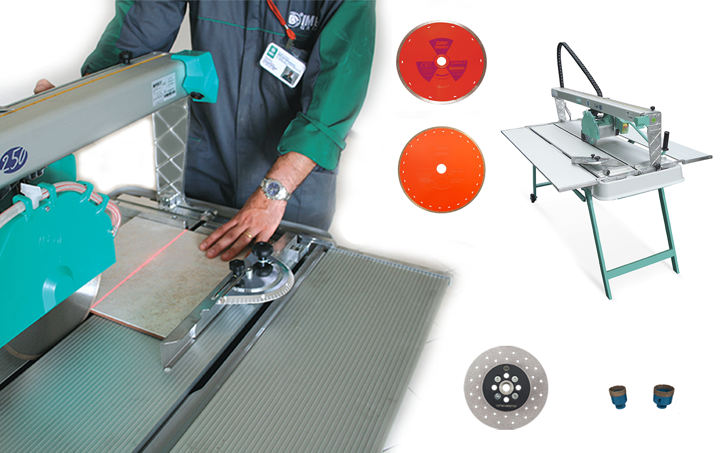 Professional Tile Cutting Set | IMER Combi 250/1500mm