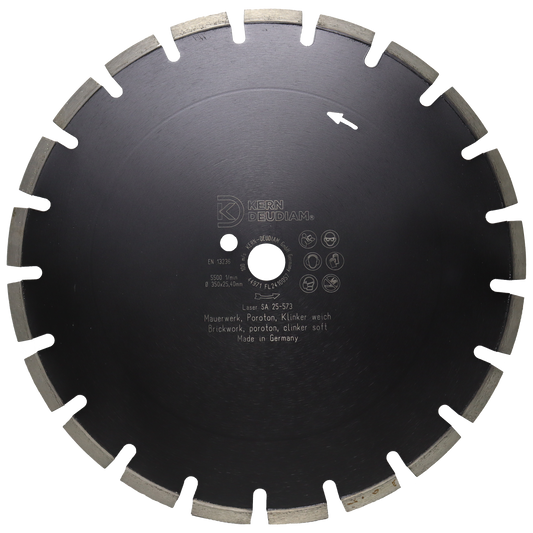 Laser SA Diamond Blade | Kern-Deudiam | 300mm - 450mm - CLM Construction Supplies Ltd
