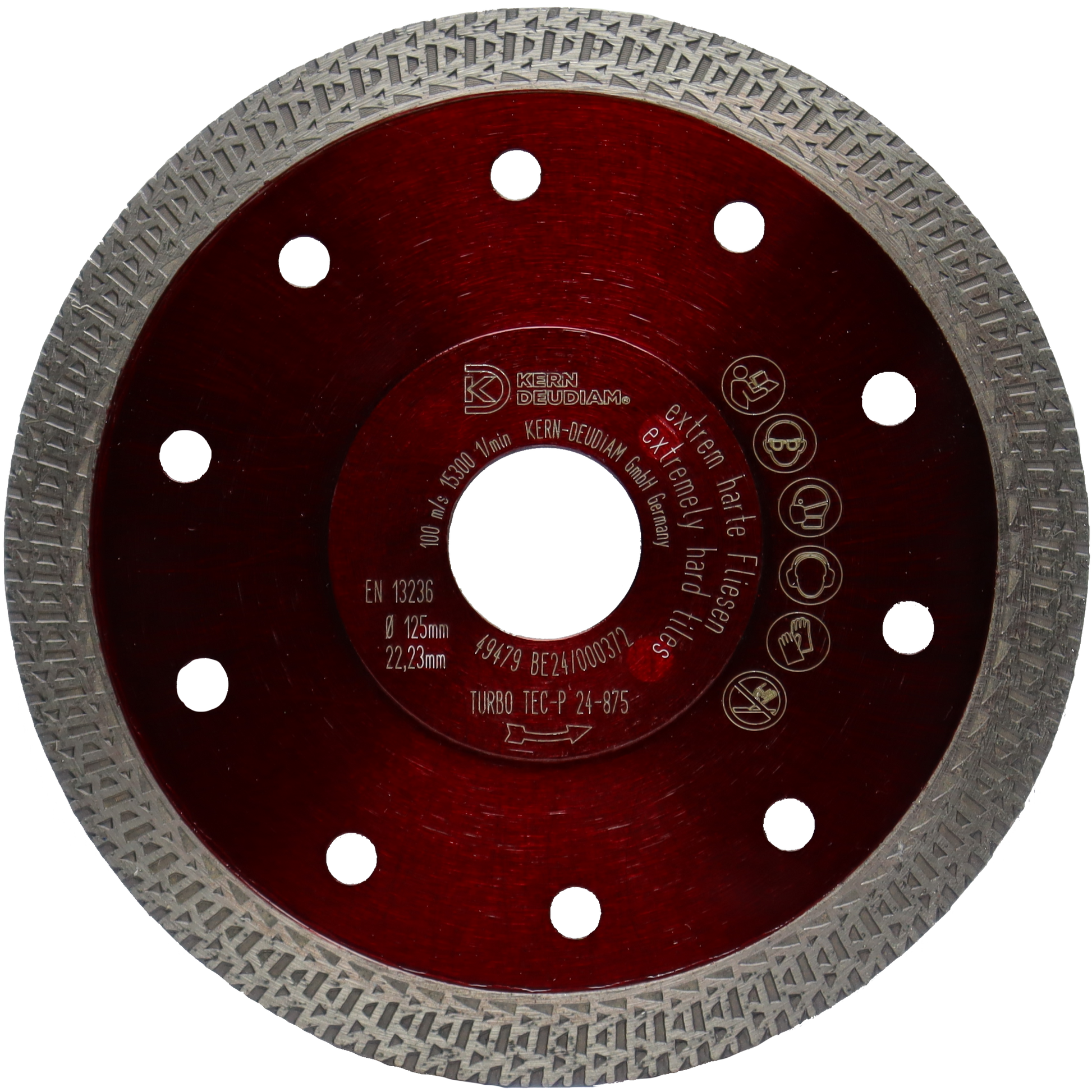 Turbo Tec P Diamond Blade | Kern-Deudiam | 115mm - 125mm - CLM Construction Supplies Ltd