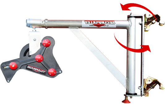 Securpulley Gin Wheel with Straight Arm and Swivel Arm | Securpulley - CLM Construction Supplies Ltd