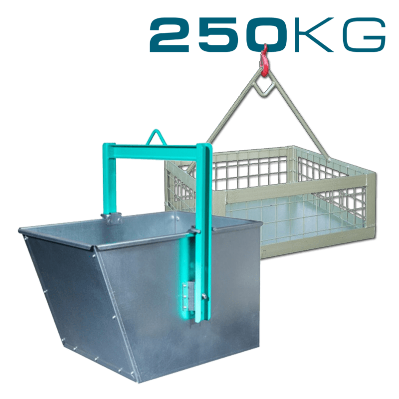 Scaffold Hoist Brick Basket 250kg & Tipping Bucket 90L IMER Official ...