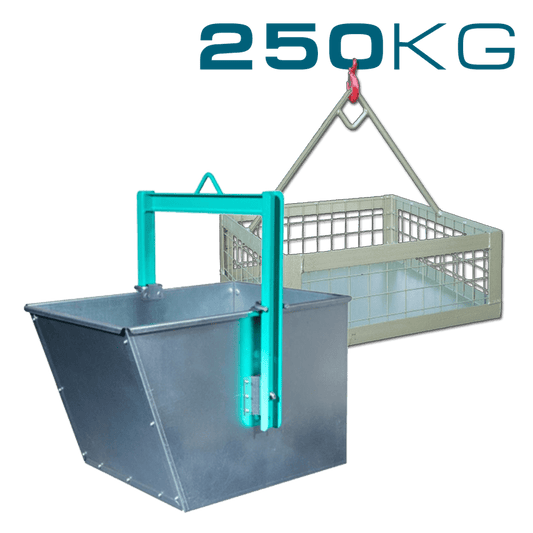 Scaffold Hoist Brick Basket 250kg & Tipping Bucket 90L | IMER Official Accessory - CLM Construction Supplies Ltd