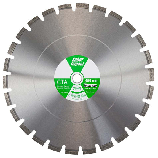 Diamond Blade | Concrete & Asphalt | SABER CTA Material Blade 230mm-450mm